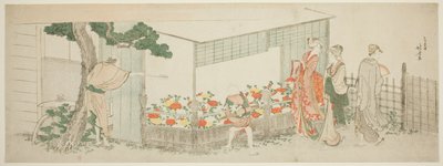 Peonshowet av Katsushika Hokusai
