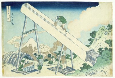The Sawyers av Katsushika Hokusai