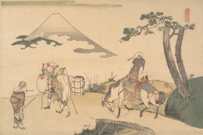 Toppen av Fuji-fjellet, ca. 1800. av Katsushika Hokusai