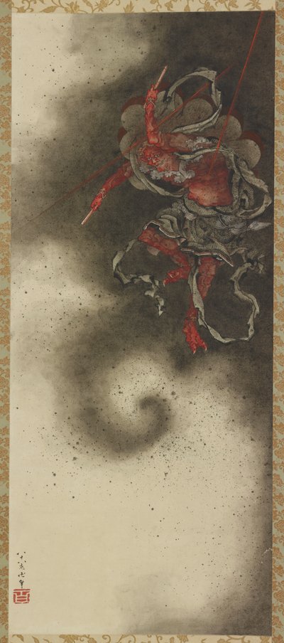 Tordenguden, Edo-perioden av Katsushika Hokusai