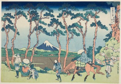 Tokaido Hodogaya, from the series "Thirty-six Views of Mount Fuji (Fugaku sanjurokkei)" av Katsushika Hokusai