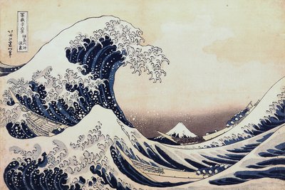 "Under bølgen utenfor Kanagawa" av Katsushika Hokusai