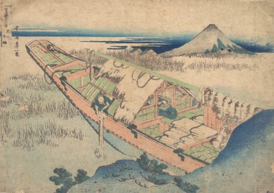 Ushibori i Hitachi-provinsen Joshu Ushibori, fra serien Thirty-six Views of ..., ca. 1830-32. av Katsushika Hokusai