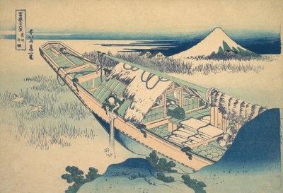 Ushibori i Hitachi-provinsen Joshu Ushibori, fra serien Thirty-six Views of ..., ca. 1830-32. av Katsushika Hokusai