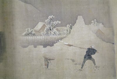 Utsikt over Mt.Fuji, fra den malte rullen av Tolv utsikter over Mt.Fuji av Katsushika Hokusai