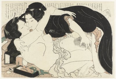 Enke og ung mann Adonis-planten (serietittel) Fukujuso (serietittel) av Katsushika Hokusai