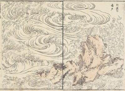 Boblebad i Awa, 1817 av Katsushika Hokusai