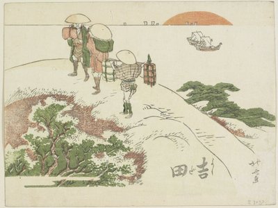 Yoshida, 1799-1802 av Katsushika Hokusai