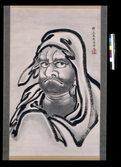 Daruma (blekk på papir) av Kawanabe Kyosai