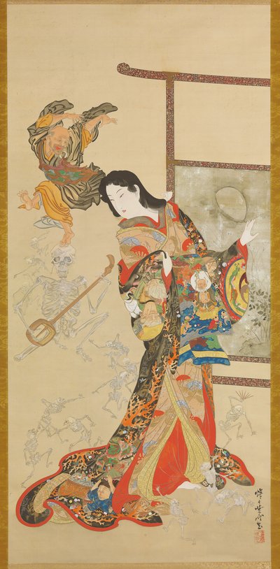 Helvete varmt vann av Kawanabe Kyosai
