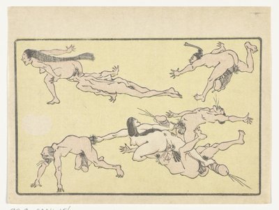 Orgie The Big Tail (serietittel) av Kawanabe Kyosai