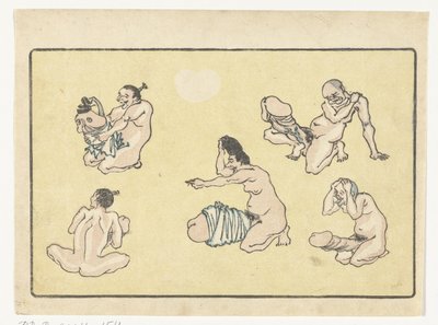 Tilkoblet penis The Big Tail (serietittel) av Kawanabe Kyosai