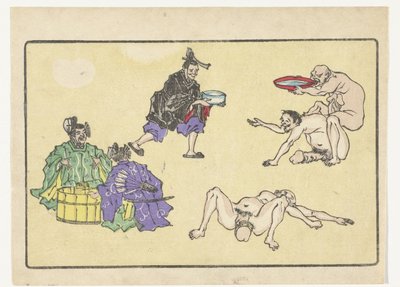 vannbærer The Big Tail (serietittel) av Kawanabe Kyosai