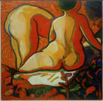 Bakside av badende av Kazimir Severinovich Malevich