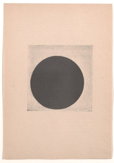 Black Circle for "From Cubism and Futurism to Suprematism: A New Realism in Painting" av Kazimir Severinovich Malevich