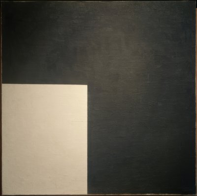 Svart og hvit. Suprematistisk komposisjon av Kazimir Severinovich Malevich