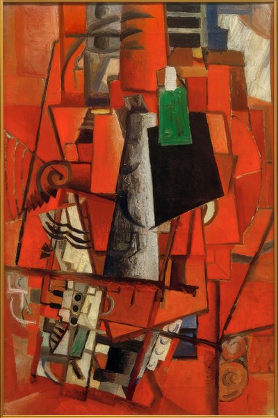 Dame ved pianoet av Kazimir Severinovich Malevich