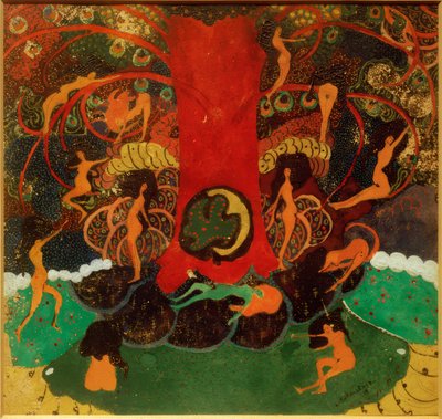Livets tre og dryader av Kazimir Severinovich Malevich