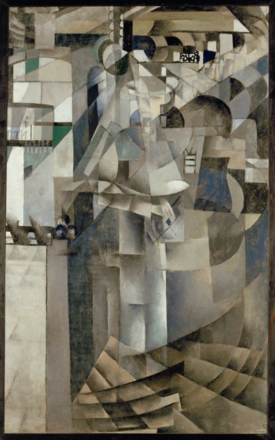 Livet på Grand Hotel (olje på lerret) av Kazimir Severinovich Malevich