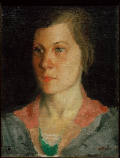 Portrett av kunstnerens kone, 1933 av Kazimir Severinovich Malevich