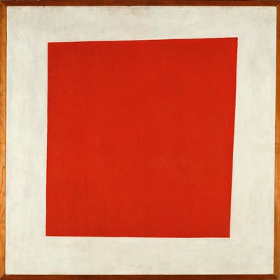 Den røde plass (olje på lerret) av Kazimir Severinovich Malevich