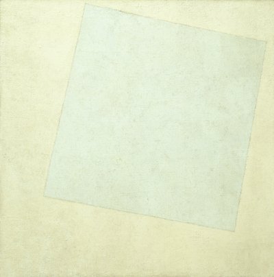Suprematistisk komposisjon. Hvitt på hvitt, 1918 av Kazimir Severinovich Malevich