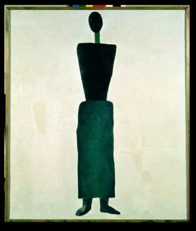 Suprematist kvinnelig figur, 1928-32 av Kazimir Severinovich Malevich