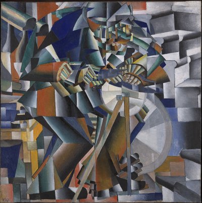 Knivsliperen eller prinsippet om glitring, 1912-3 av Kazimir Severinovich Malevich