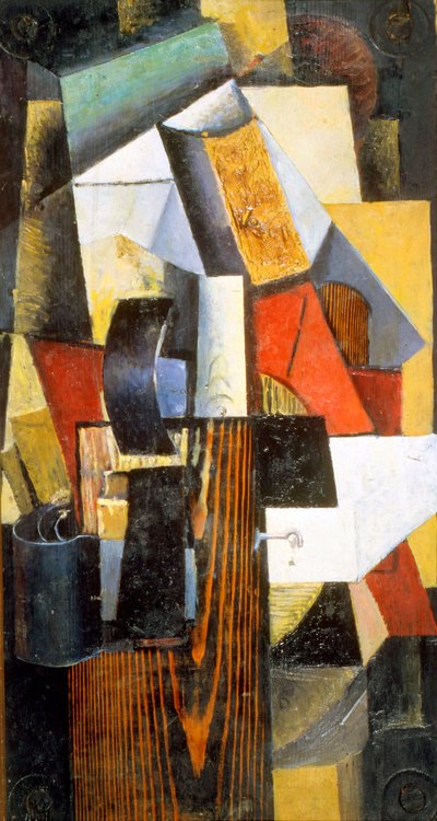 Nonstop-stasjonen. Kuntsevo, 1913 av Kazimir Severinovich Malevich