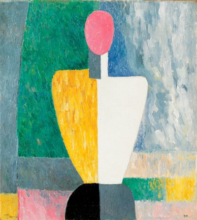 Torsofigur med rosa ansikt, 1928-1932. av Kazimir Severinovich Malevich