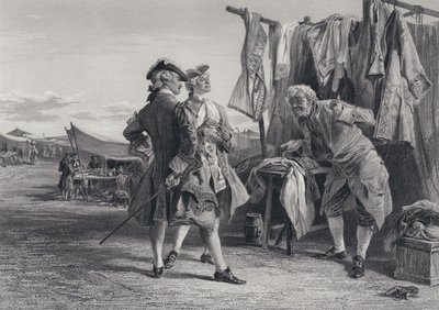 Illustrasjon for The Pirate av Sir Walter Scott (gravering) av Keeley Halswelle