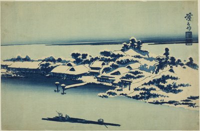 Snø på Sumida-elven av Keisai Eisen