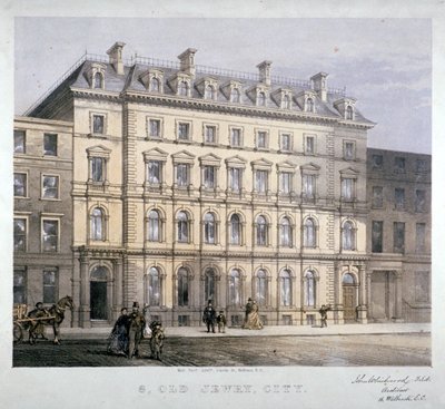 No 8 Old Jewry, City of London, c1865. av Kell Brothers