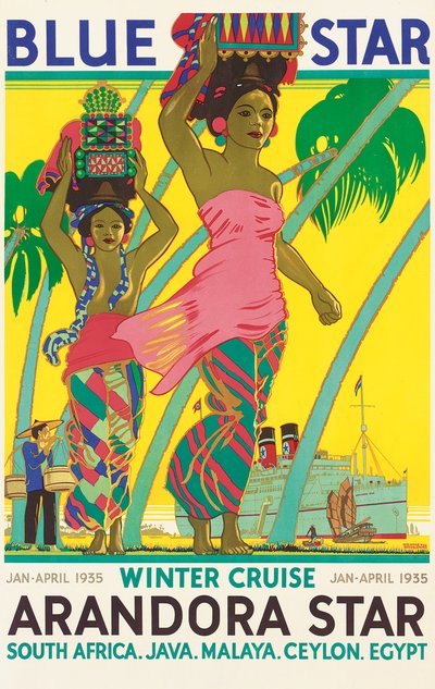 Plakat som reklamerer for cruiseskipet 