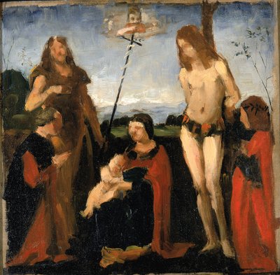 Etter Boltraffio, hellig samtale, 1878-1882. av Kenyon Cox