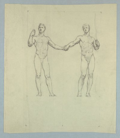 Figurstudie for Seal of the University Club, New York av Kenyon Cox