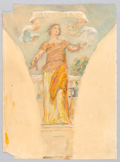 Personifisering av "Metalwork," Studie for Dome of the Manufacturer