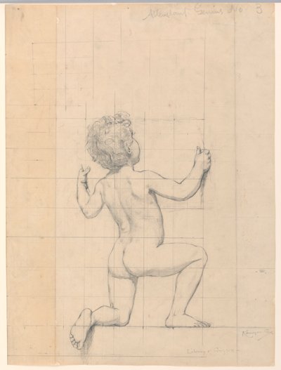 Studie for «Genius», «The Arts», Library of Congress, Washington D.C. av Kenyon Cox