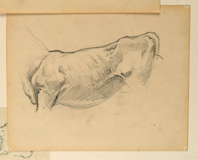 Studie for "Herding", "The Progress of Civilization: Hunting, Herding, Agriculture," State Capitol, Des Moines, IA av Kenyon Cox