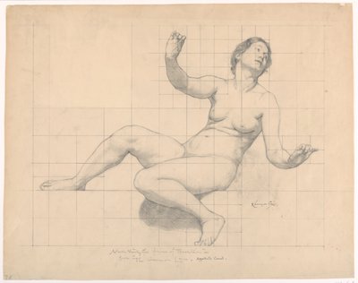 Studie for «The Common Law», «The Reign of the Law», Appellete Division Court House, New York, NY av Kenyon Cox