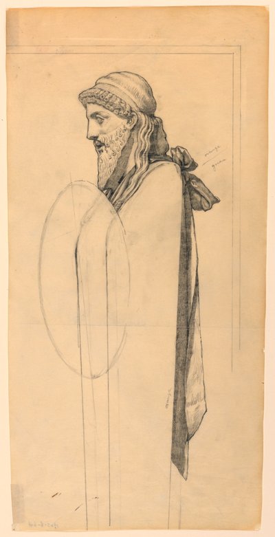 Studie for "The Education of Cupid" av Kenyon Cox
