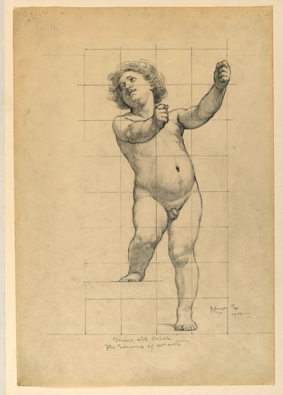 Studie for "The Sources of Wealth," Union Trust Company Building, Cleveland, OH av Kenyon Cox