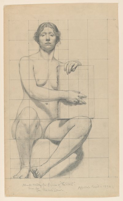 Studie for «The State», «The Reign of the Law», appellavdelingen Court House, New York, NY av Kenyon Cox