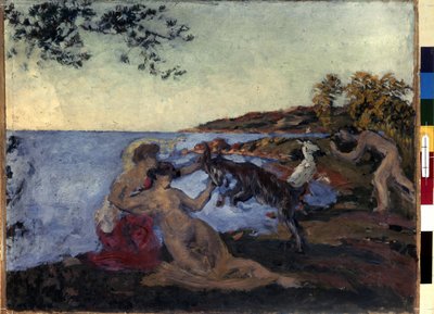 Mytologisk mønster. Maleri av Ker Xavier Roussel (1867-1944), ca 1903. Olje på papp. Nabis. Størrelse: 47x62cm. Eremitasjemuseet, St. Petersburg (Sankt-Petersburg) av Ker Xavier Roussel