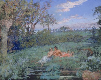 The Lovers on the River Bank, ca. 1910-20 (pastell og akvarell på papp) av Ker Xavier Roussel
