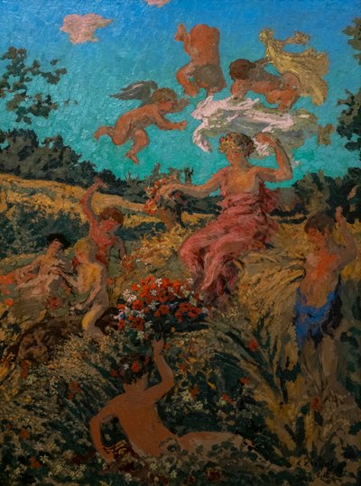 Diptykon The Triumph of Bacchus (Pastoral Festival). av Ker Xavier Roussel