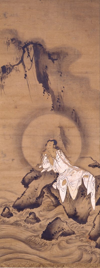 Kannon (Avalokitesvara) i hvite kapper av Kichizan Mincho
