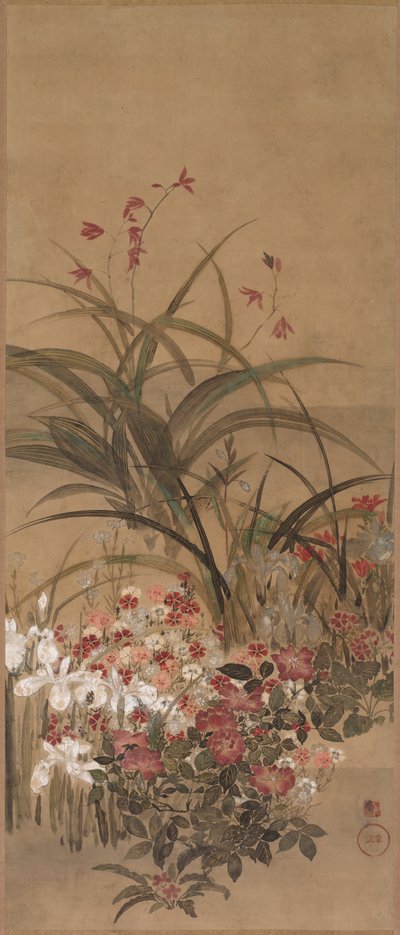 Sommerblomster av Kitagawa Sosetsu