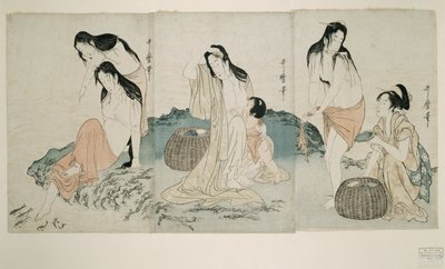 Abalone dykkere av Kitagawa Utamaro