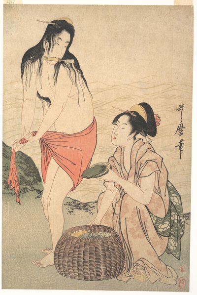 Abalonedykkere av Kitagawa Utamaro